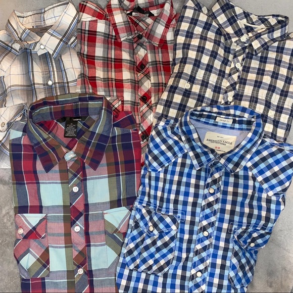 Plaid Button up / Button down shirts - Picture 2 of 8